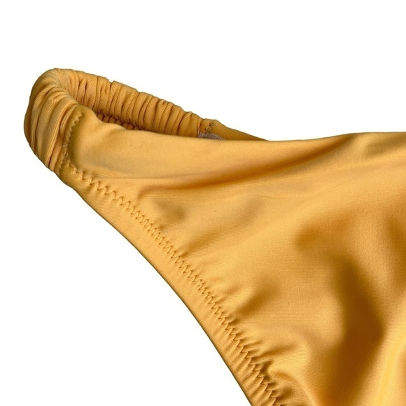NWT J. Crew Scrunchie Strap Full-coverage Bikini Bottom Dark Yellow Sz XL - Picture 6 of 12